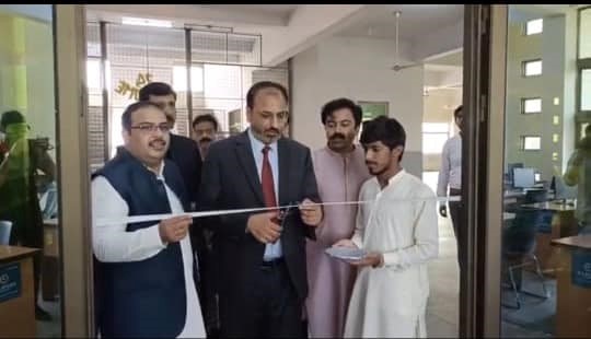 Inauguration of the computer lab by the respected vice chancellor, UET Lahore, Prof. Dr. Shahid Muneer.